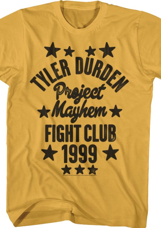 Tyler Durden Fight Club T-Shirt - main product image