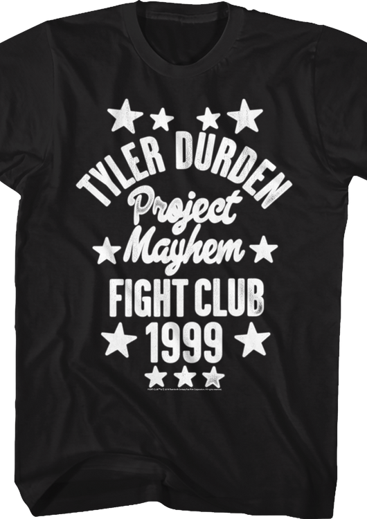 Tyler Durden Project Mayhem Fight Club T-Shirt - main product image