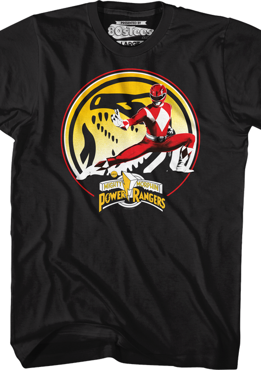 Tyrannosaurus Power Coin Mighty Morphin Power Rangers T-Shirt - main product image