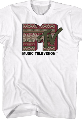 Ugly Christmas Sweater Logo MTV Shirt