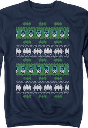 Batman Ugly Faux Knit DC Comics Sweatshirt