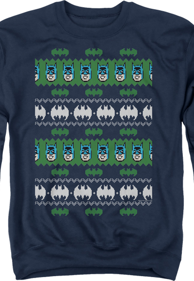 Batman Ugly Faux Knit DC Comics Sweatshirt