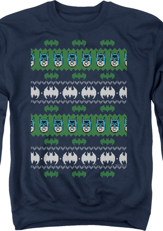 Batman Ugly Faux Knit DC Comics Sweatshirt - main product image