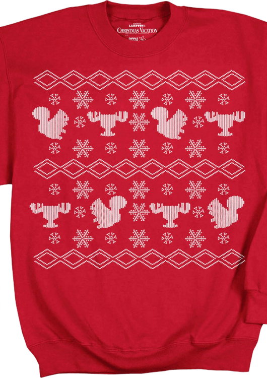 Ugly Faux Knit Silhouettes Christmas Vacation Sweatshirt - main product image