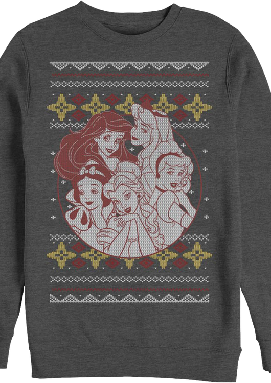 Ugly Faux Knit Disney Princesses Sweatshirt - main product image