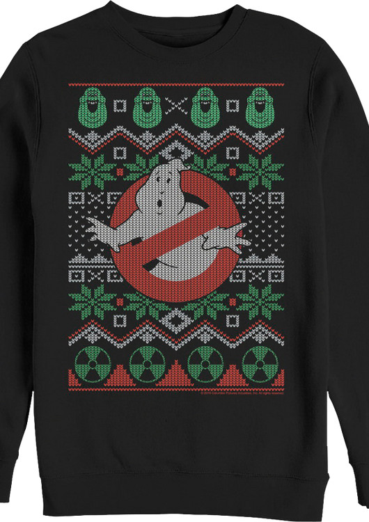 Ugly Faux Knit Ghostbusters Sweatshirt - main product image