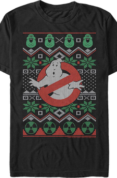 Ugly Faux Knit Ghostbusters T-Shirt