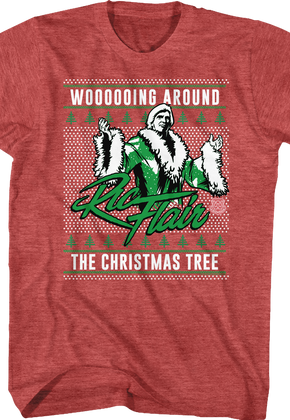 Ugly Faux Knit Ric Flair Christmas T-Shirt