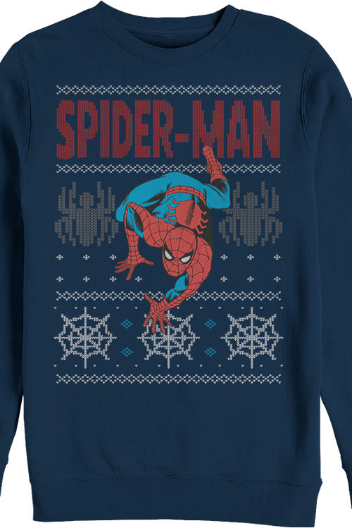 Ugly Faux Knit Spider-Man Sweatshirtmain product image