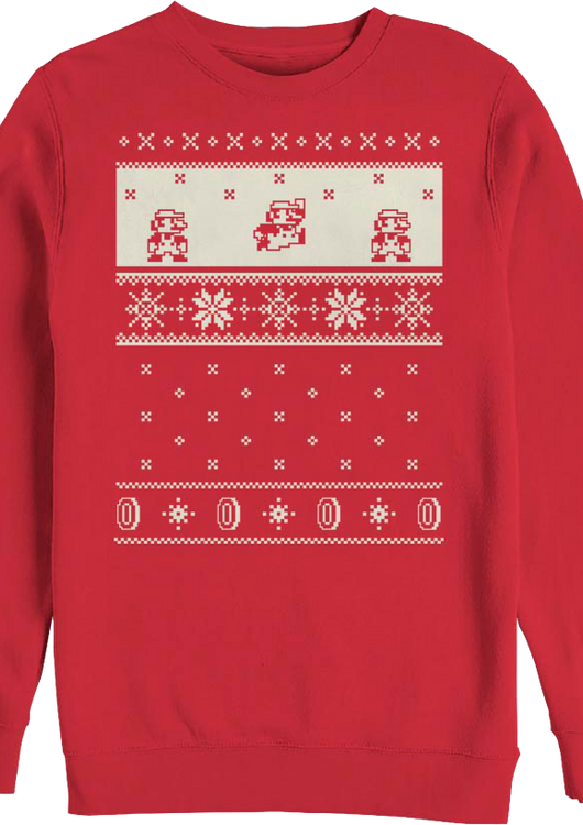 Ugly Faux Knit Super Mario Bros. Sweatshirt - main product image