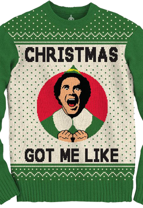 Ugly Knit Christmas Elf Sweater