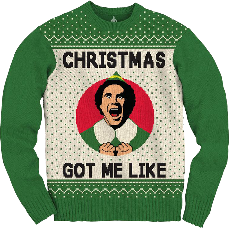 Ugly Knit Christmas Elf Sweater - main product image