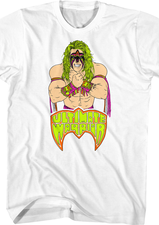 White Ultimate Warrior T-Shirt - main product image