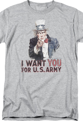Uncle Sam I Want You For U.S. Army T-Shirt
