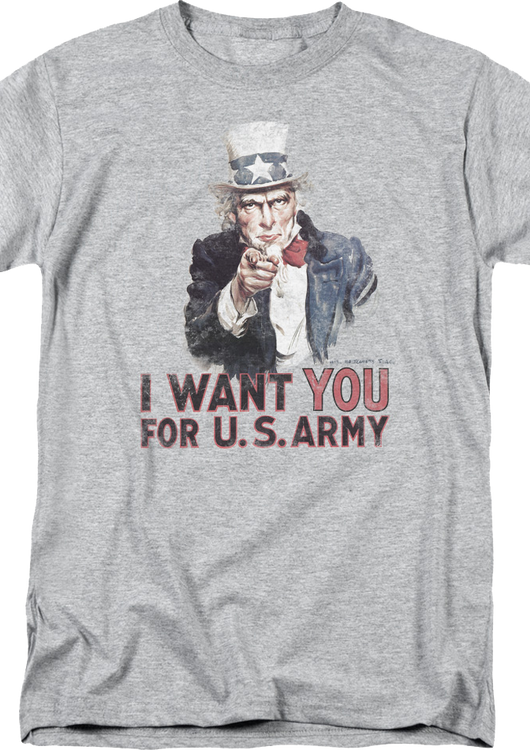 Uncle Sam I Want You For U.S. Army T-Shirt - main product image