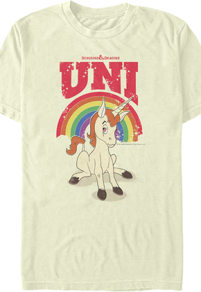 Uni Rainbow Pose Dungeons & Dragons T-Shirt
