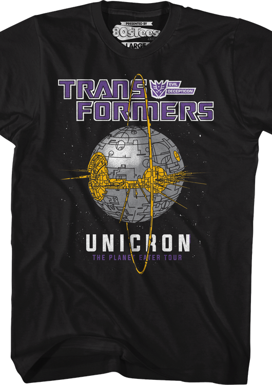 Unicron The Planet Eater Tour Transformers T-Shirt - main product image