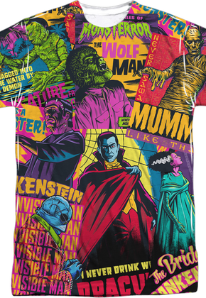 Front Sublimation Universal Monster Mash T-Shirt
