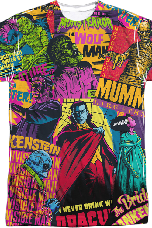 Front Sublimation Universal Monster Mash T-Shirtmain product image