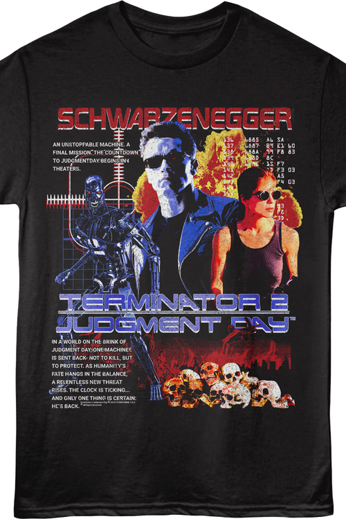 Unstoppable Machine Collage Terminator 2 T-Shirtmain product image