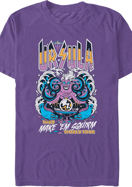 Ursula Make 'Em Squirm World Tour Little Mermaid T-Shirt - main product image