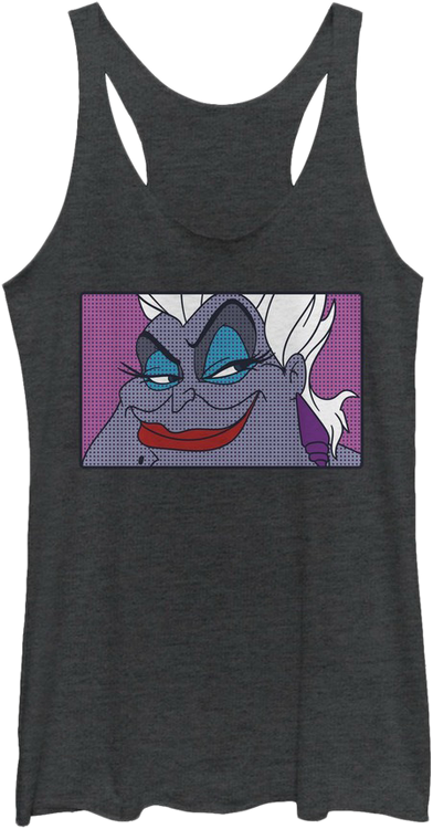 Ladies Ursula Sea Witch Little Mermaid Racerback Tank Top - main product image