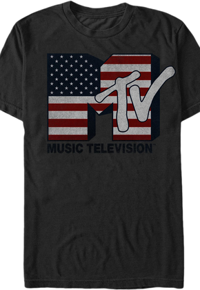 US Flag MTV T-Shirt