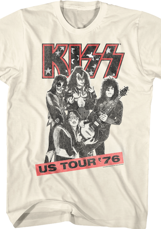 US Tour '76 KISS Shirt - main product image