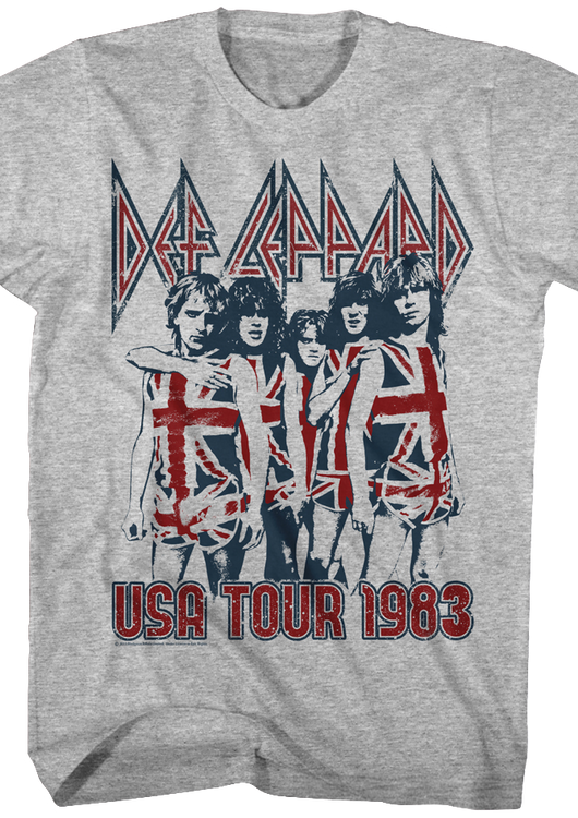 USA Tour 1983 Def Leppard T-Shirt - main product image
