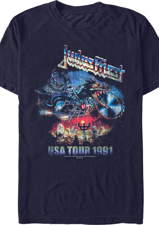 USA Tour 1991 Judas Priest T-Shirt - main product image