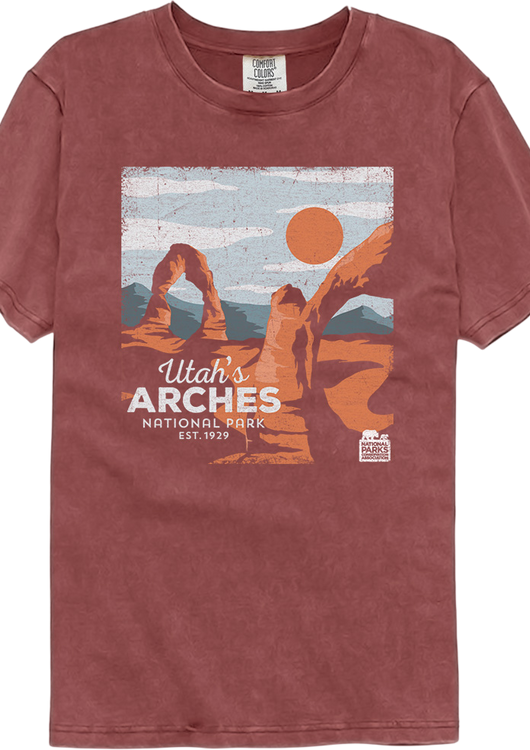 Utah's Arches National Park Comfort Colors Brand T-Shirt - main product image