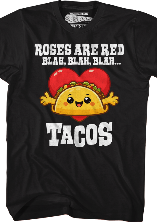 Valentine's Day Tacos T-Shirt - main product image