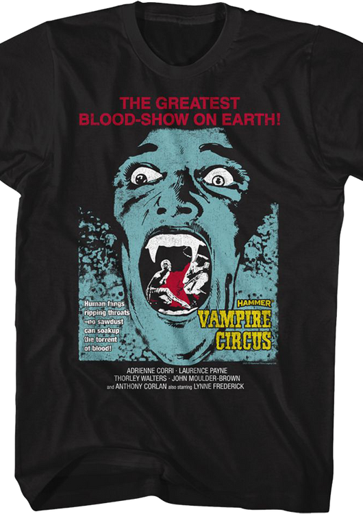 Vampire Circus Hammer Films T-Shirt - main product image