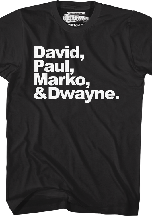 Vampire Names Lost Boys T-Shirt - main product image