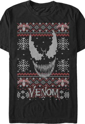 Venom Faux Ugly Knit Marvel Comics T-Shirt