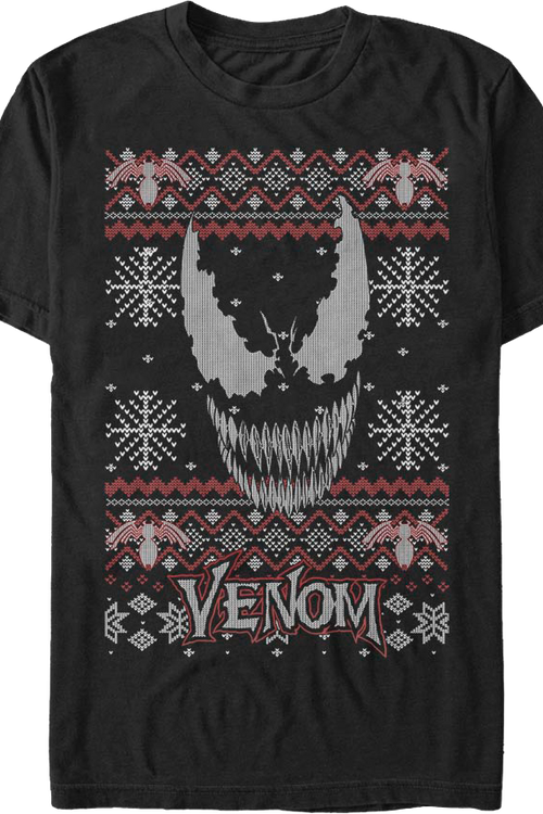 Venom Faux Ugly Knit Marvel Comics T-Shirtmain product image