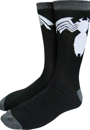 Venom Logo Marvel Comics Socks