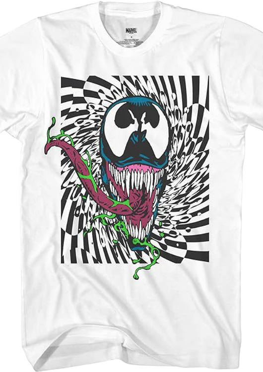 Venom Retro Illusion Marvel Comics T-Shirt - main product image