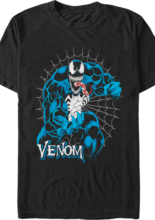 Venom Web Marvel Comics T-Shirt - main product image