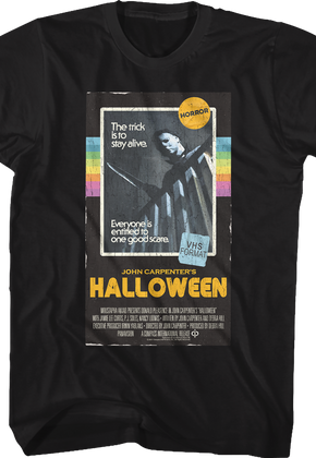 VHS Box Art Halloween T-Shirt