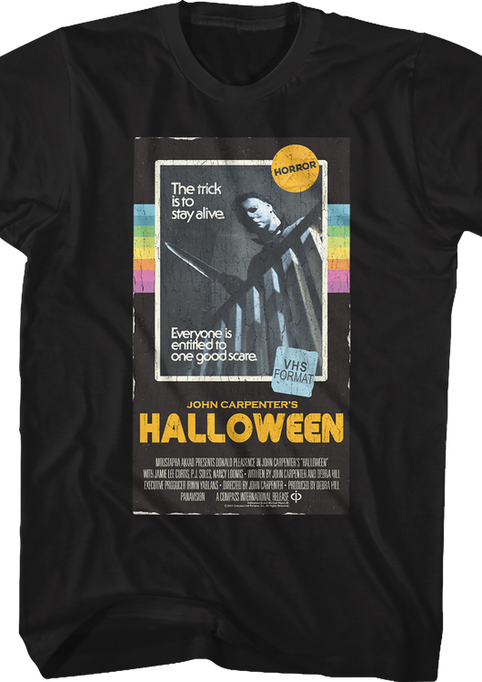VHS Box Art Halloween T-Shirt - main product image