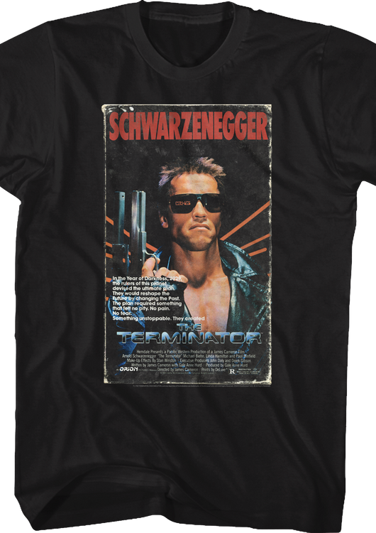 VHS Box Cover Artwork Terminator T-Shirt - main product image