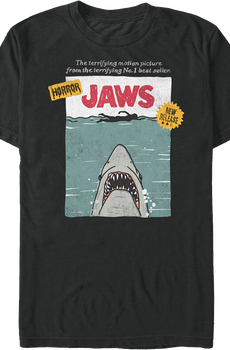 VHS Cover Artwork Jaws T-Shirt