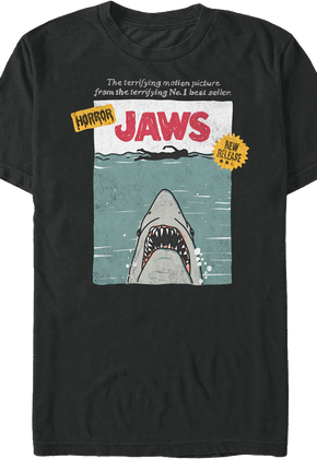 VHS Cover Artwork Jaws T-Shirt