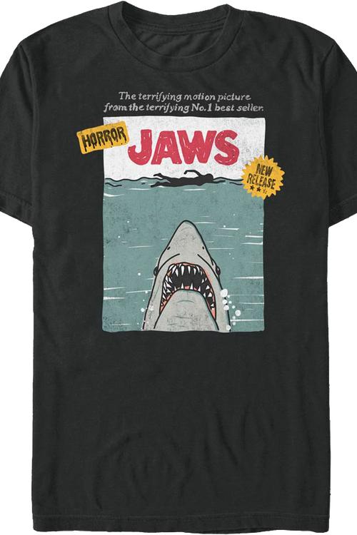 VHS Cover Artwork Jaws T-Shirtmain product image