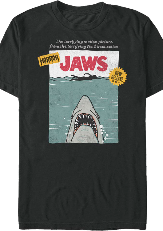 VHS Cover Artwork Jaws T-Shirt - main product image