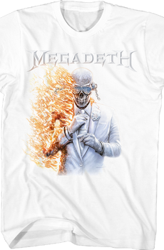 Vic Rattlehead Flames Megadeth T-Shirt