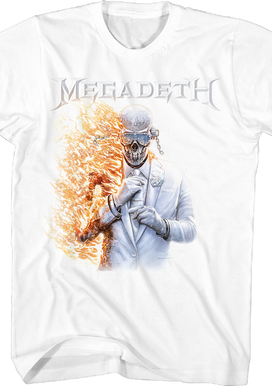 Vic Rattlehead Flames Megadeth T-Shirt - main product image