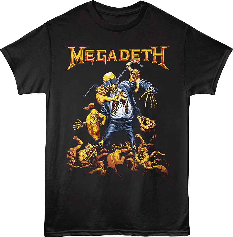 Vic Rattlehead In Hell Megadeth T-Shirt