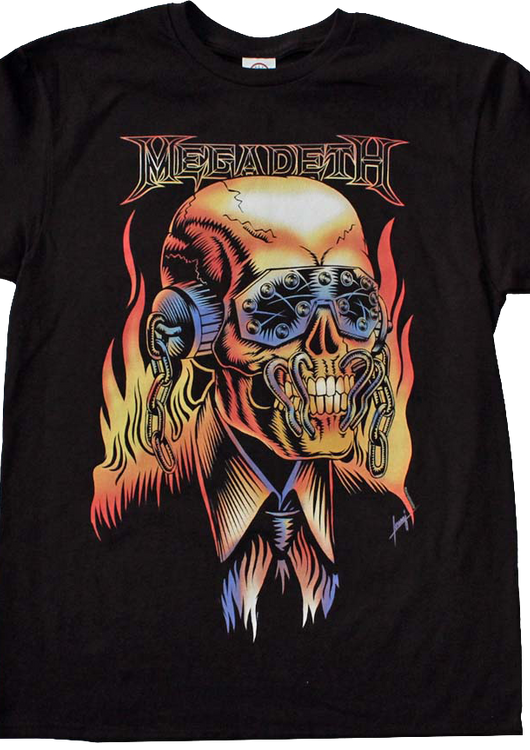 Black Vic Rattlehead Megadeth T-Shirt - main product image